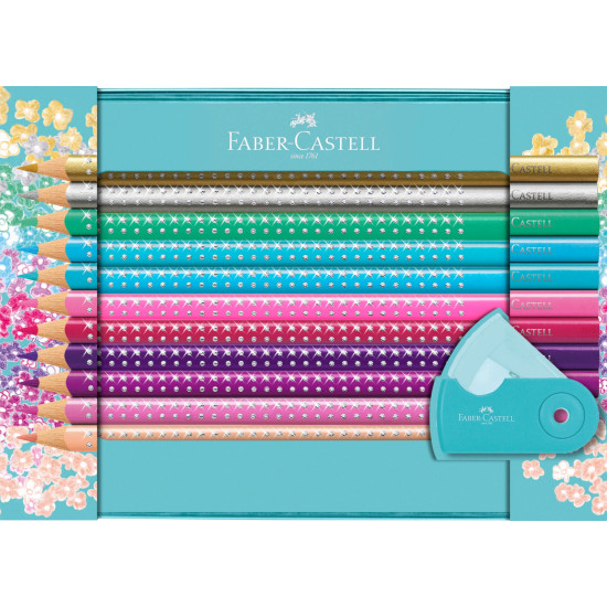 Faber Castell Sparkle farveblyanter 20 stk. + spidser