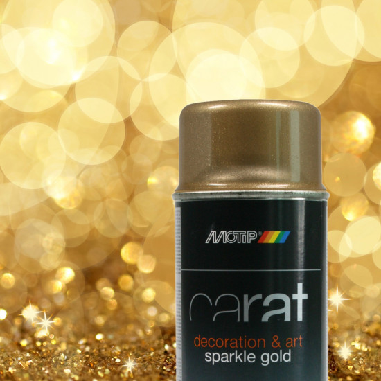 Motip Carat Sparkling Guld Spray 400 ml.