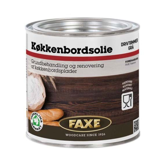 FAXE Køkkenbordsolie, Drivtømmer Grå 0,75 ltr.