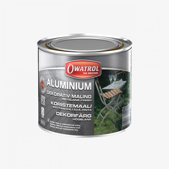Aluminium, rustbeskyttende maling - 0,75 lrt.