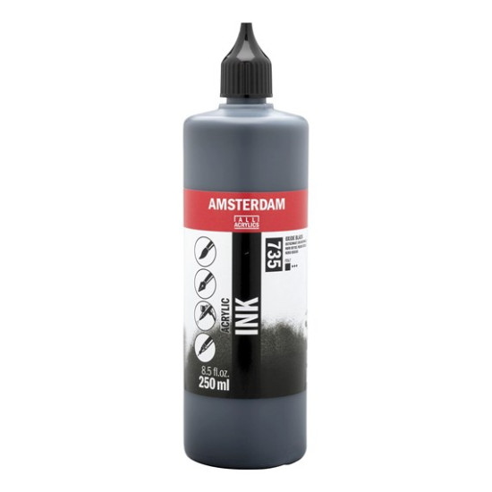 Amsterdam Acrylic ink 250 ml. black