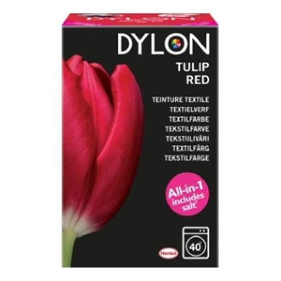 Dylon tekstilfarve tulip red 350 g.