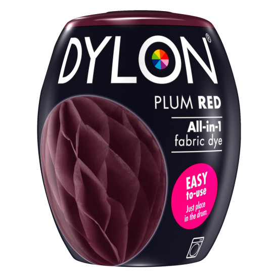 Dylon tekstilfarve maskinvask Plum Red 350 g.
