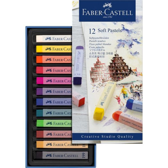 Faber Castell Bløde Pastelkridt 12 Stk.