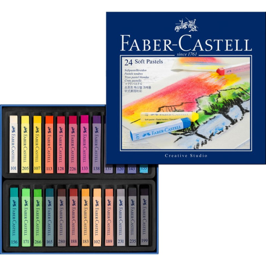 Faber Castell Bløde Pastelkridt 24 Stk.