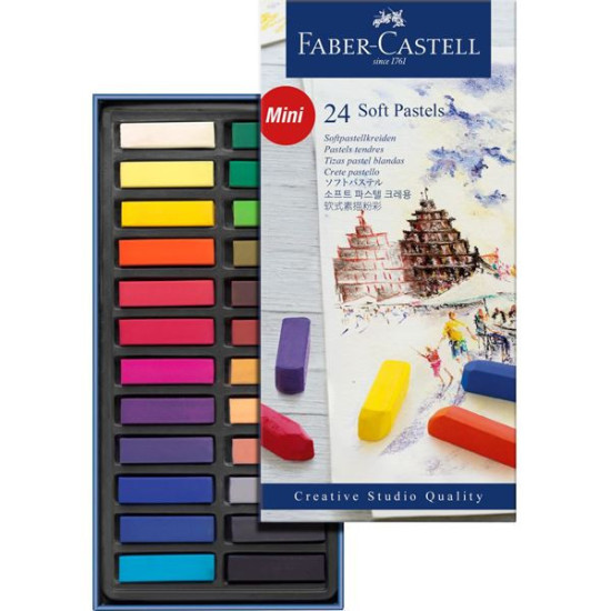 Faber castell Bløde pastelkridt 24 stk. (mini)