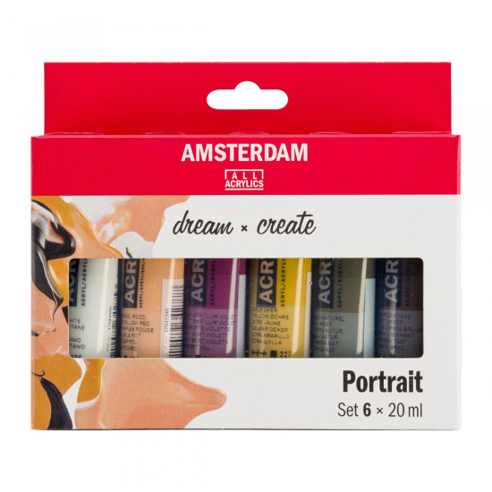 Amsterdam Standard Acrylics Portræt sæt 6×20 ml