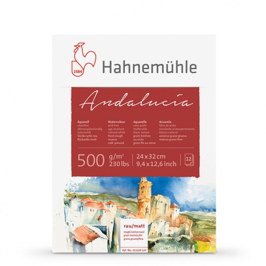 Hahnemühle Andalucia akvarelpapir 500 g.
