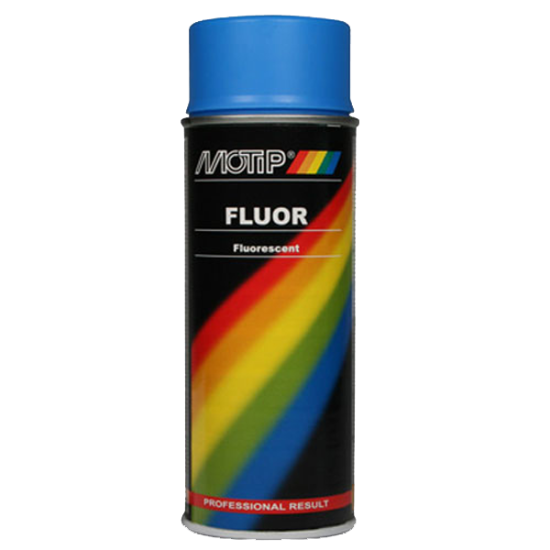 Motip Fluorescerende spray Lak 400 ml. Blå