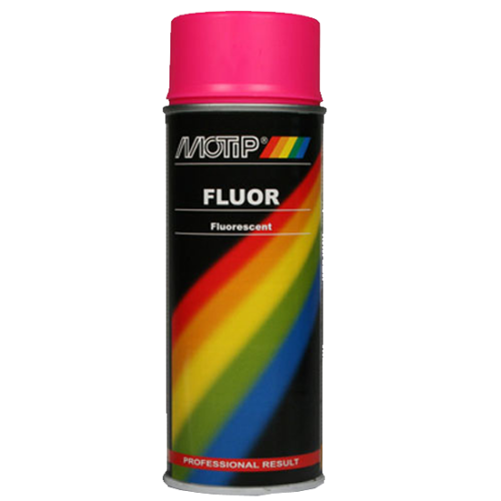 Motip Fluorescerende spray Lak 400 ml. Pink