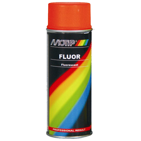 Motip Fluorescerende spray Lak 400 ml. Rød/Orange