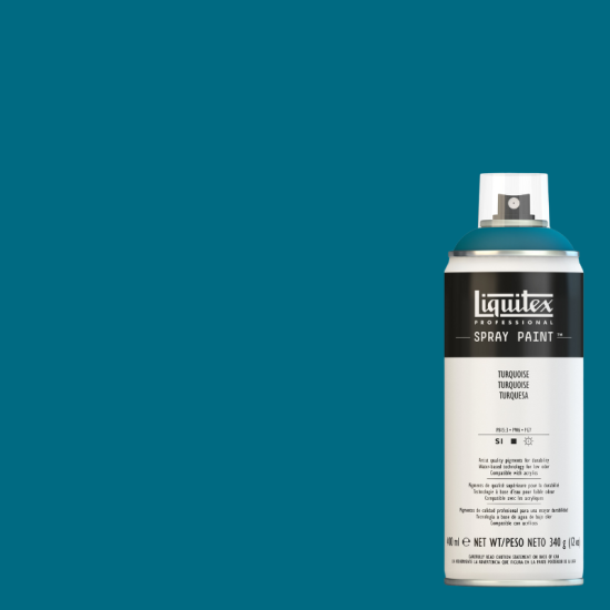 Liquitex Akryl Spraymaling 176 Turquoise 400 ml.