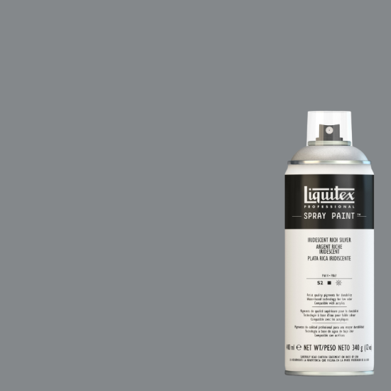 Liquitex Akryl Spraymaling 239 Iridescent Rich Silver 400 ml.