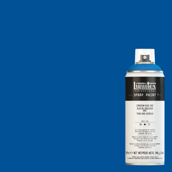 Liquitex Akryl Spraymaling 470 Cerulean Blue Hue 400 ml.