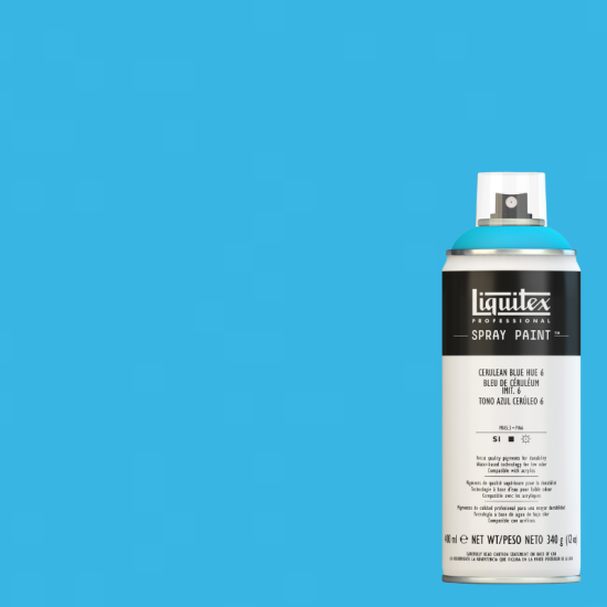 Liquitex Akryl Spraymaling 6470 Cerulean Blue Hue 6 400 ml.