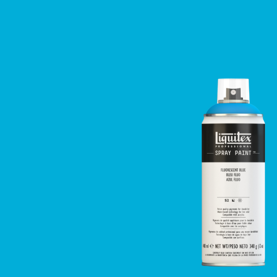 Liquitex Akryl Spraymaling 984 Fluorescent Blue 400 ml.