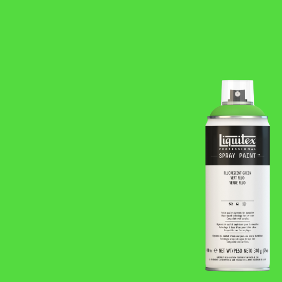 Liquitex Akryl Spraymaling 985 Fluorescent Green 400 ml.