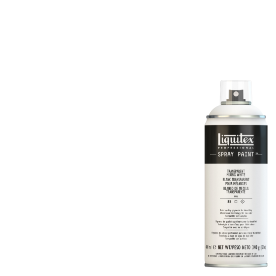 Liquitex Akryl Spraymaling 430 Transparent Mixing White 400 ml.