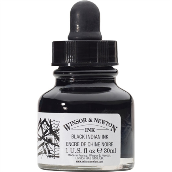Winsor & Newton Drawing Ink 030 Black Indian ink
