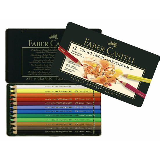 Faber Castell Polychromos farveblyant 12 stk.