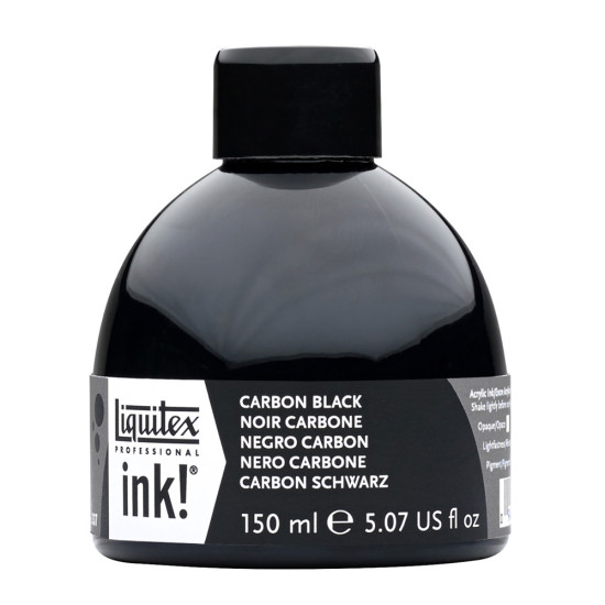 Liquitex ink Carbon Black 150 ml.