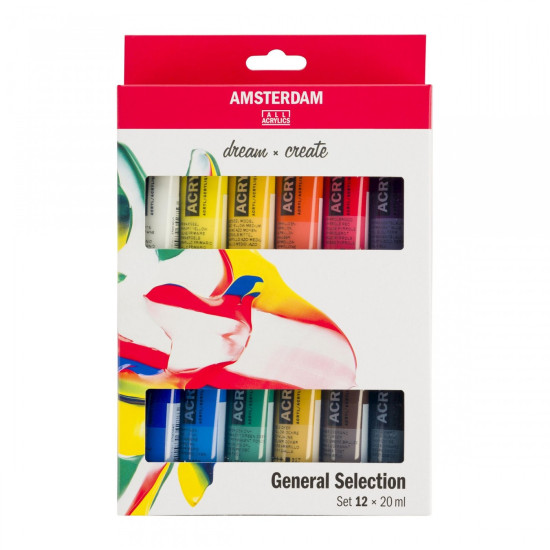 Amsterdam Standard Acrylics General Selection Set 12×20 ml.