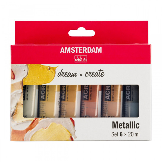 Amsterdam Standard Acrylics Metallic Set 6 × 20 ml