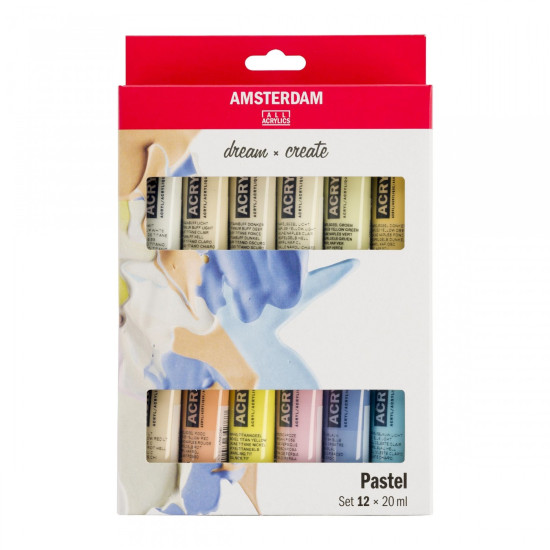 Amsterdam Standard Acrylics Pastel Set 12 × 20 ml.