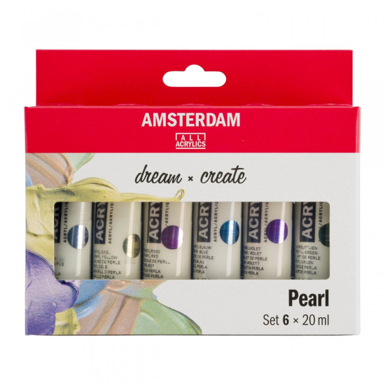 Amsterdam Standard Acrylics Pearl Set 6x20 ml.
